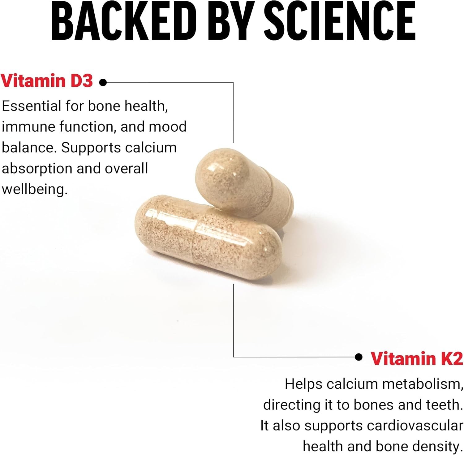 Vitamin K2 + D3 Soft Gels – Heart, Bone & Immune Health Support
