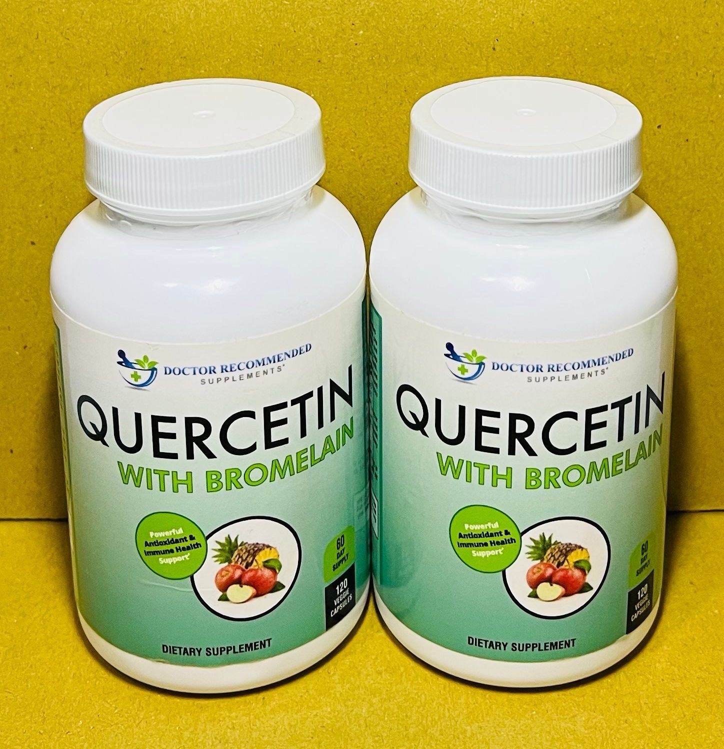 Quercetin with Bromelain 800mg – 120 Veggie Caps – Antioxidant & Immune Support