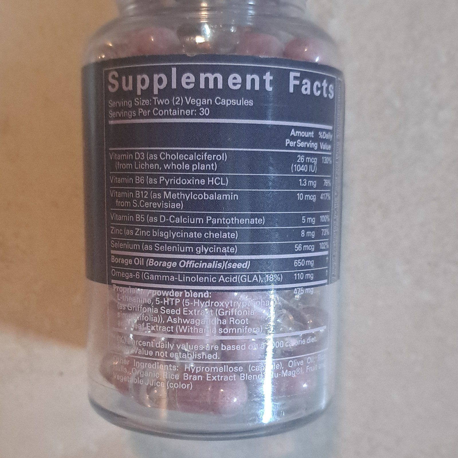 2 bottles of Looni Balance Beam Mood Menstrual Hormone Support 60 Vegan Capsules