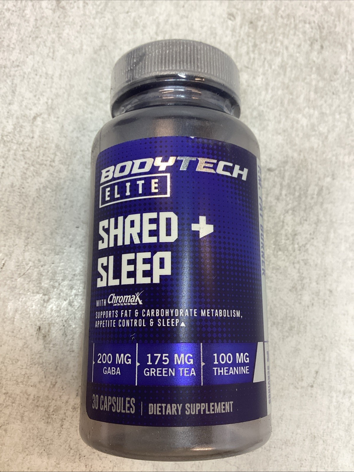 3x BodyTech Elite Shred + Sleep Metabolism Support 30 Capsules/Bottle Exp 06/27