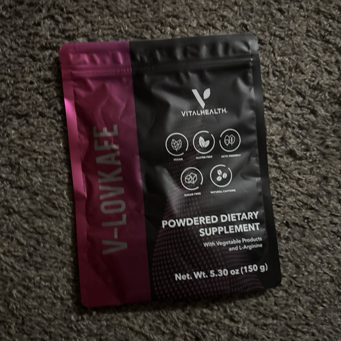 VitalHealth V-LovKafe Vegan Keto Powdered Dietary Supplement 5.30 oz 150 g