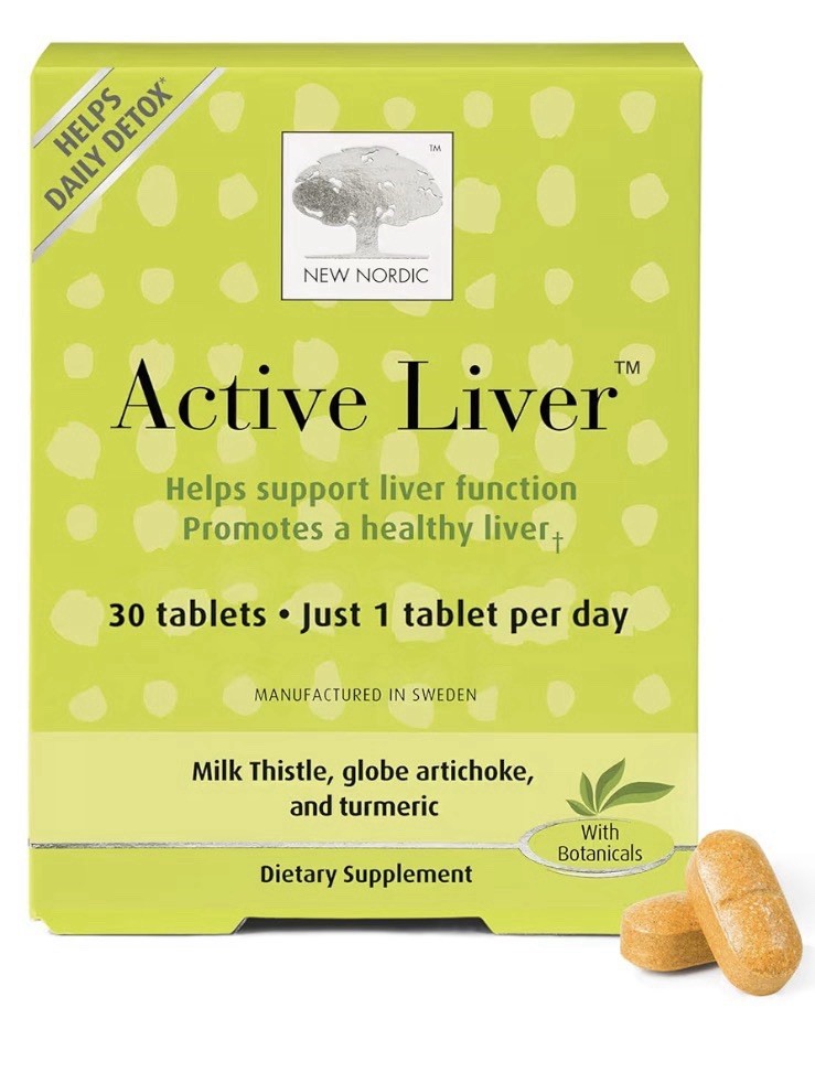 NEW NORDIC Active Liver Support Liver Function Promotes Healthier Liver 30Tablet