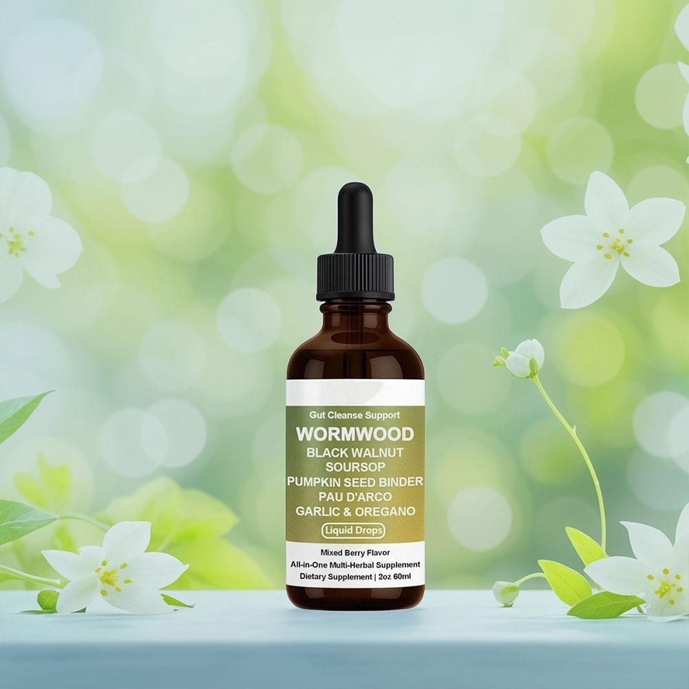 Premium ut Cleanse Liquid Drops – Black Walnut Soursop Pumpkin Seed Bind USN. P