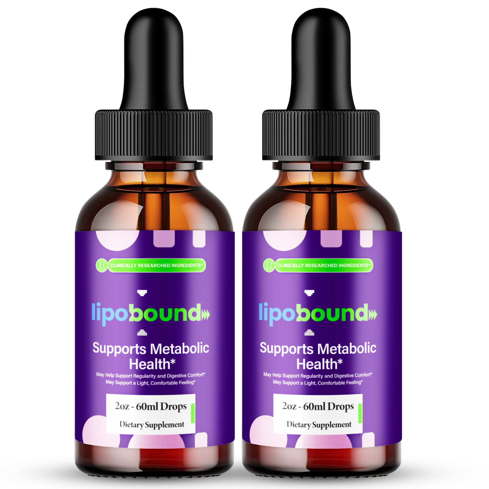 (2 Pack) LipoBound Weight Loss Drops, Lipo Bound Keto for Weight Management