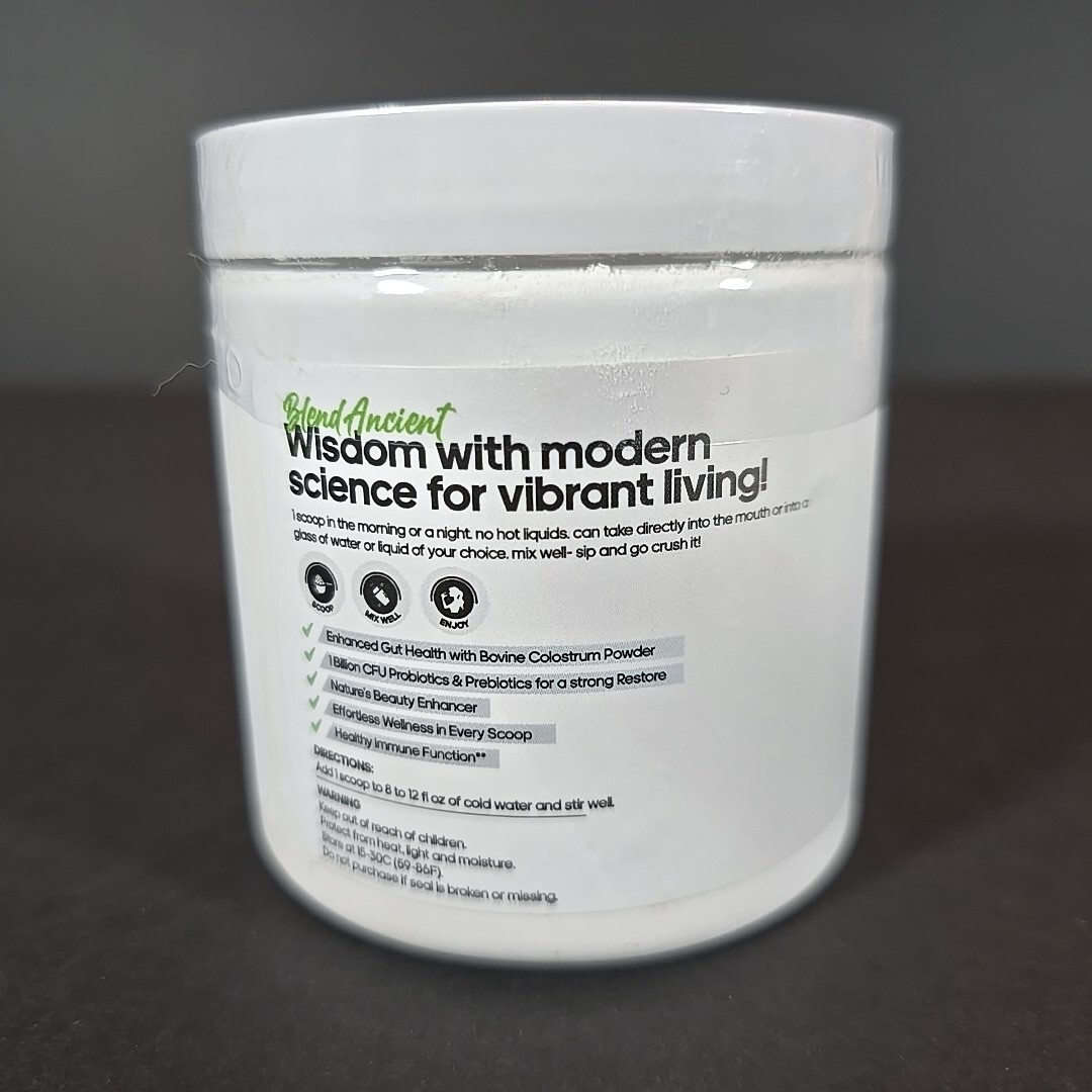 Cure24 Colostrum Bovine Supplement Unflavored Powder Triple Effect 06/2027