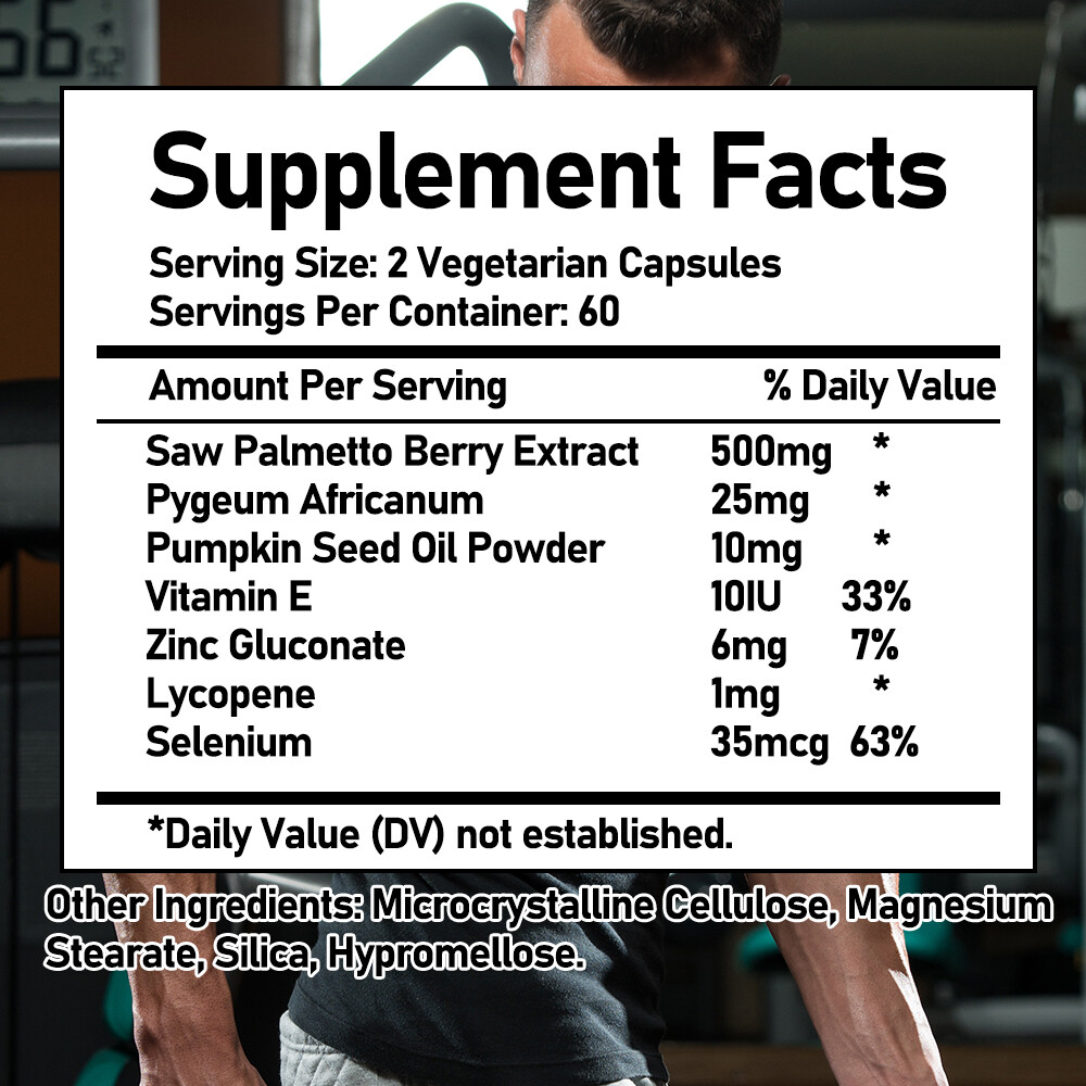 SawPalmetto Prostate Supplement for Men,Support Healthy Prostate&Bladder 120Caps