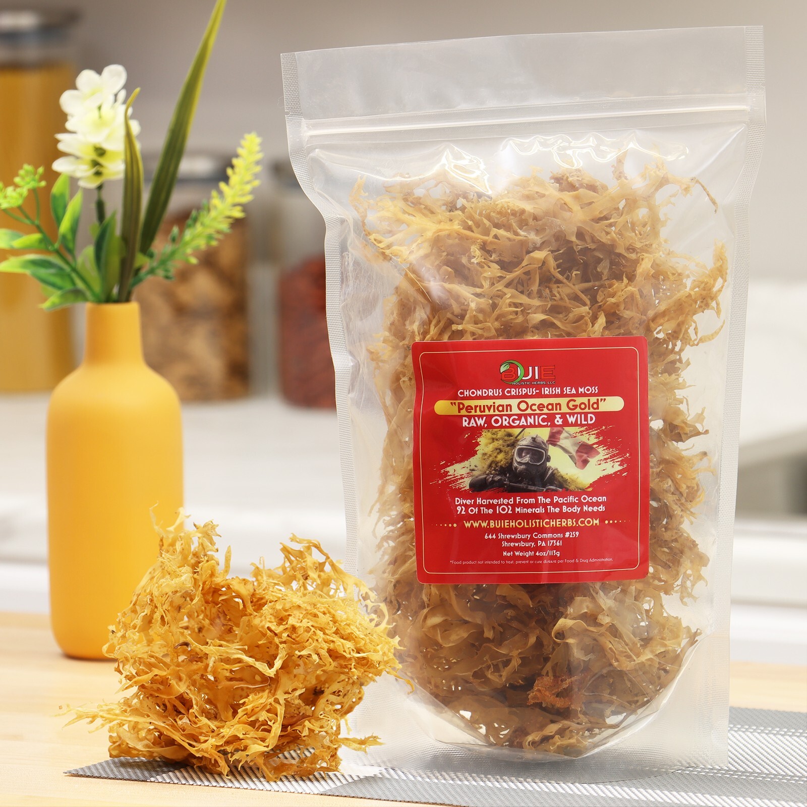 Sea Moss CHRONDUS CRISPUS FROM PERU the REAL DR. SEBI SEA MOSS MAKES MORE GEL !