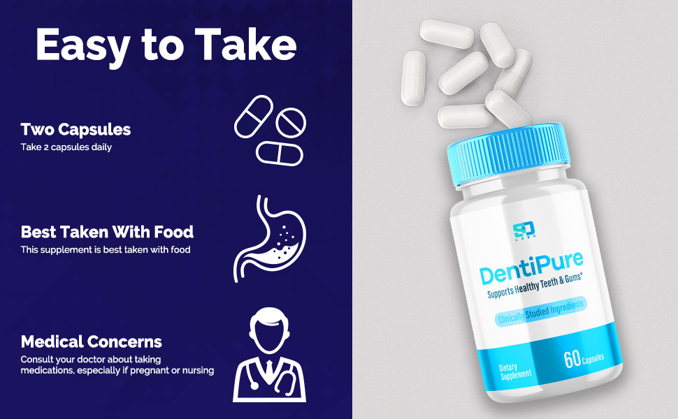 Dentipure Advanced Probiotics for Healthy Gums and Teeth 60 Capsules