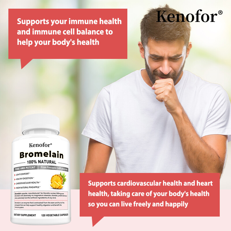 Bromoelain Supplement – Balance Blood Circulation 30 To 120 Caps
