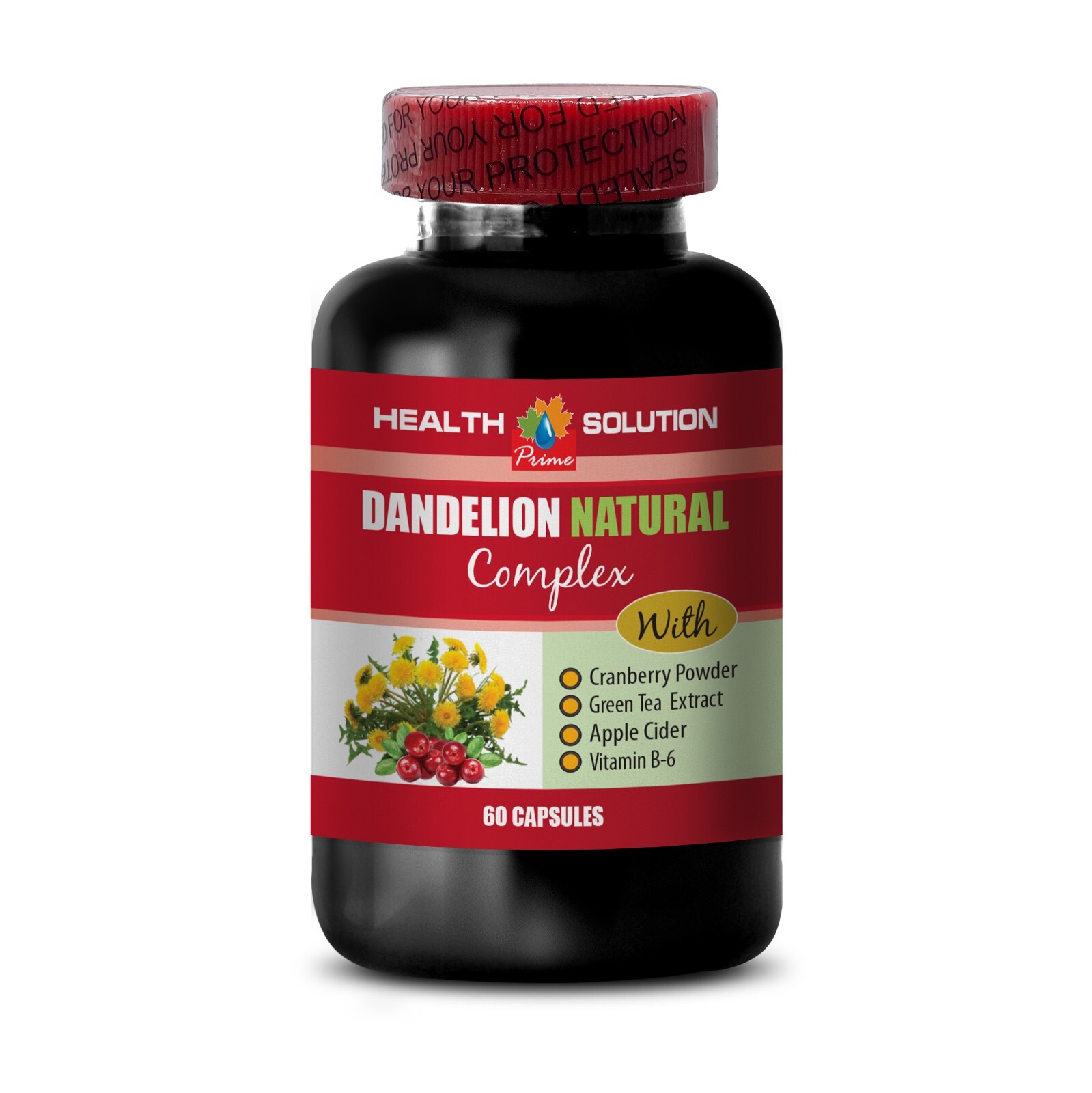 diuretic capsules – DANDELION ROOT 520MG – dandelion leaf 1B