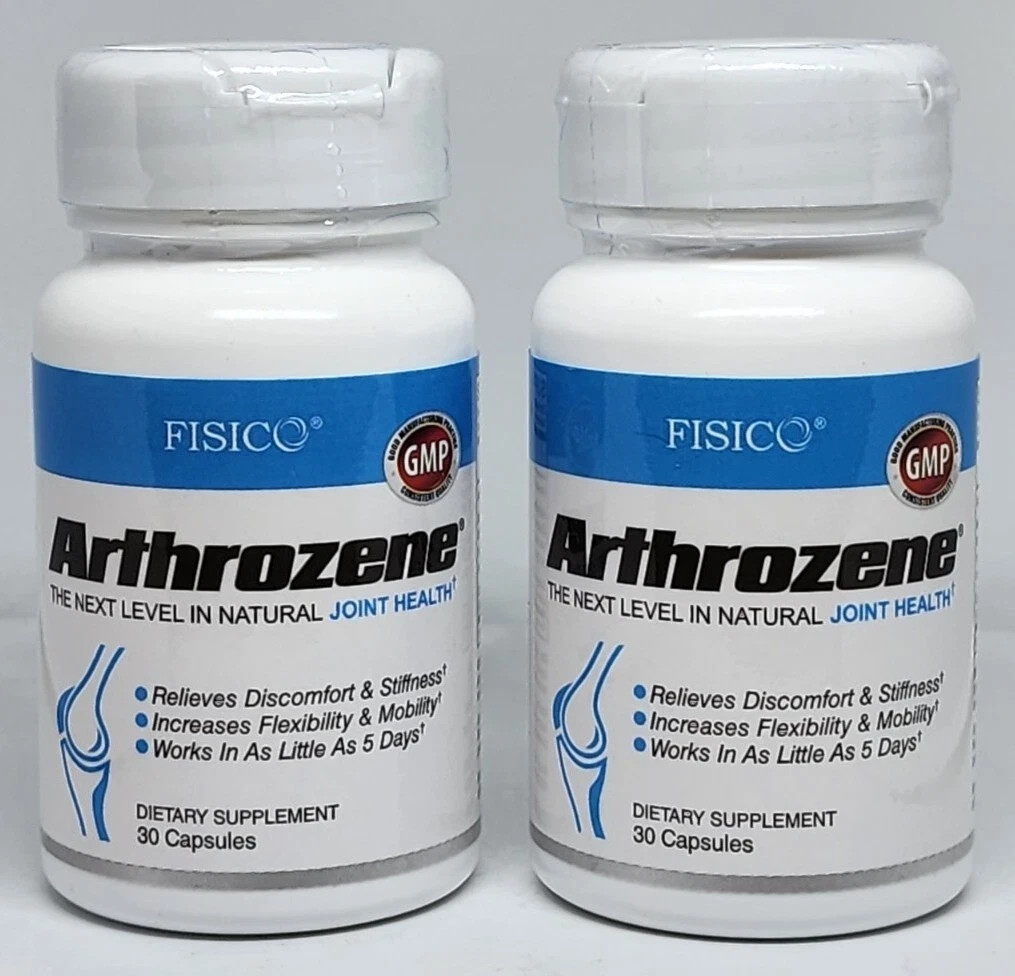 (2) Fisico Arthrozene Natural Joint Health Supplement 30 Capsules AUTHENTIC
