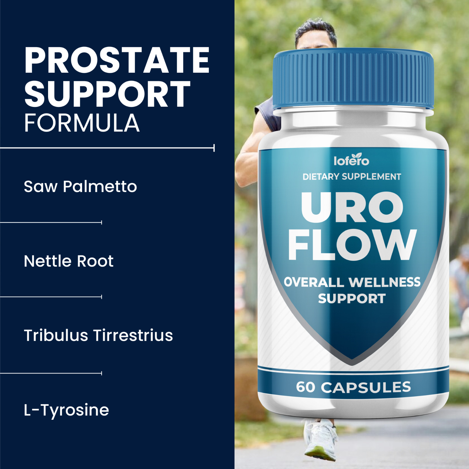 (3 Pack) Uro Flow for Men Prostate Health & Urinary Support Supplement (180 ct)