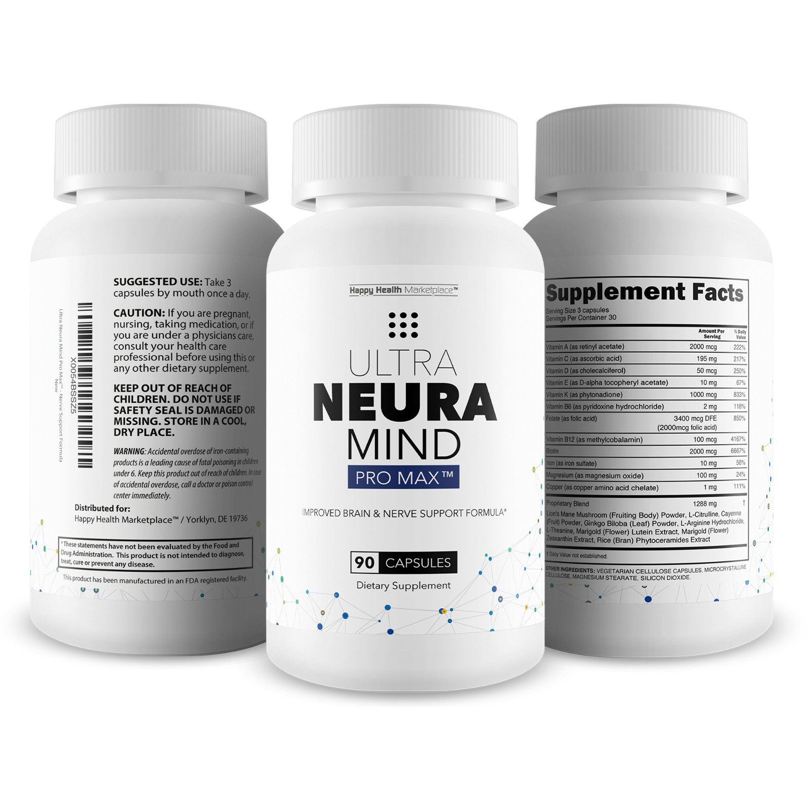 Ultra Neura Mind Pro Max – Extra Strength Brain Booster & Memory Supplement