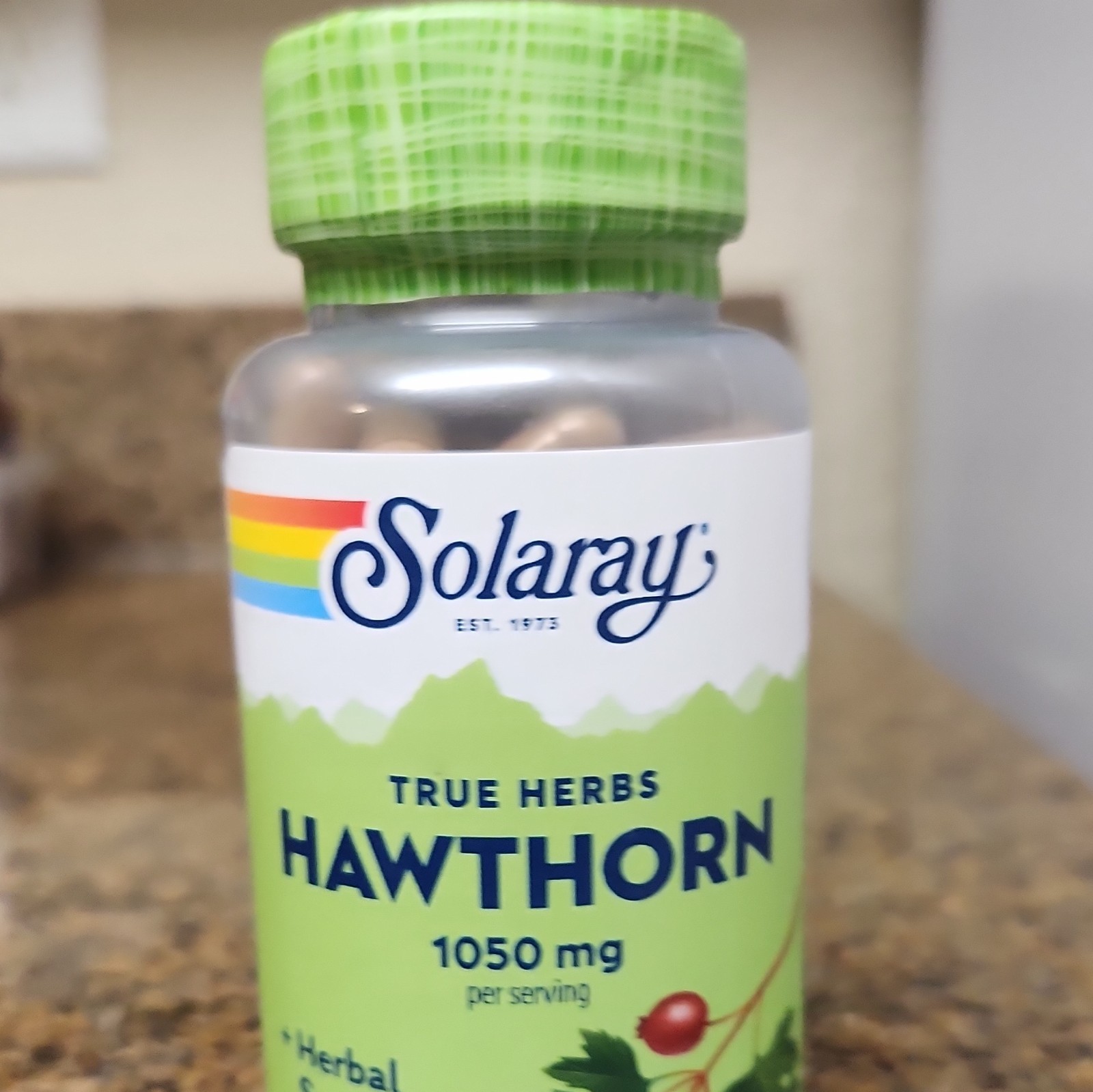Solaray Hawthorn 1050mg Capsules 100 Ct Exp 01/28