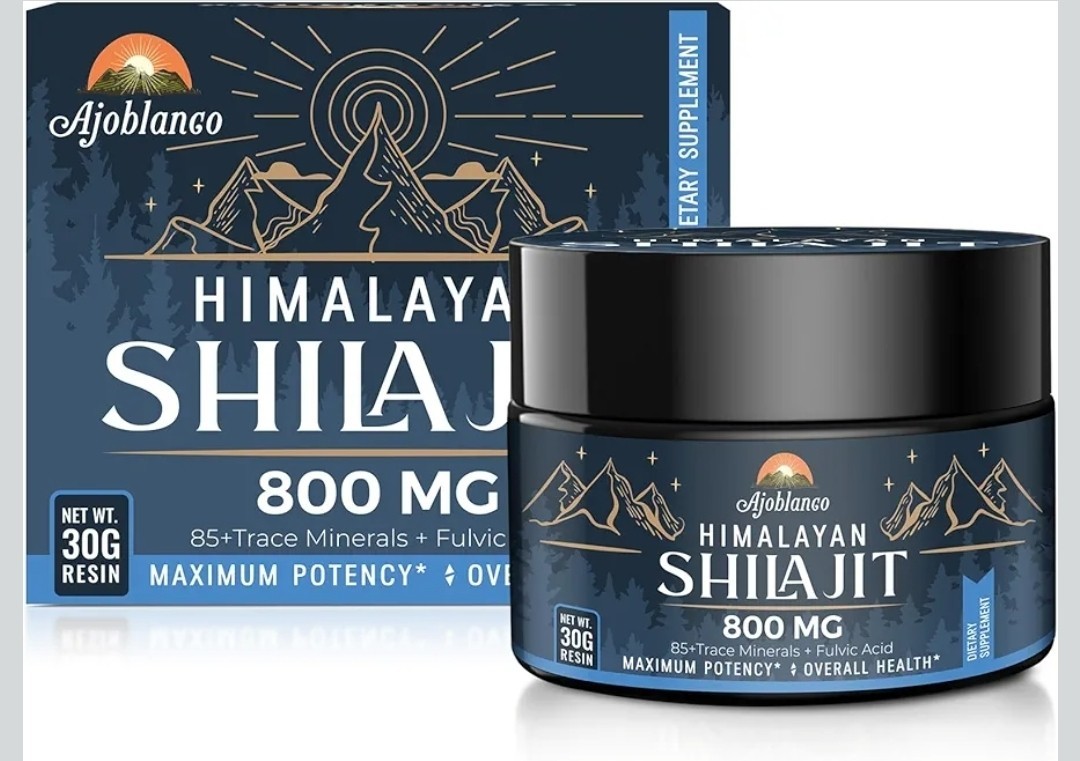 Ajoblanco 800 Mg Himalayan Shilajit Resin, Shilajit Pure Himalayan Organic, Shil