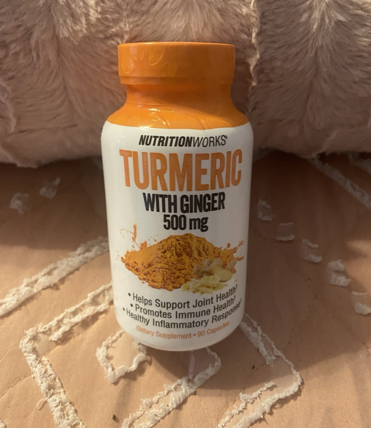 NutritionWorks Turmeric with Ginger 500mg Capsules 90 Ct Joint & Immune Support
