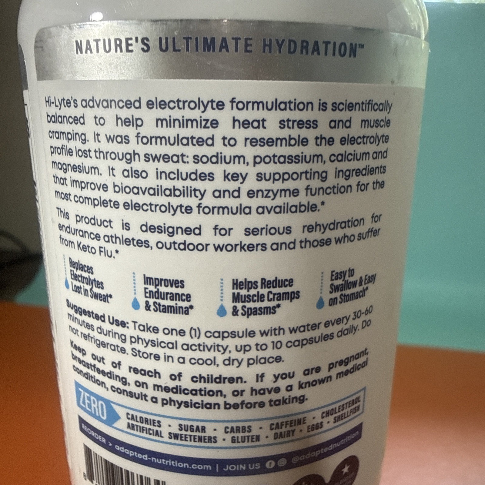 2X Hi Lyte Electrolyte Replacement Caps Keto Friendly Zero Carbs Exp 01/27