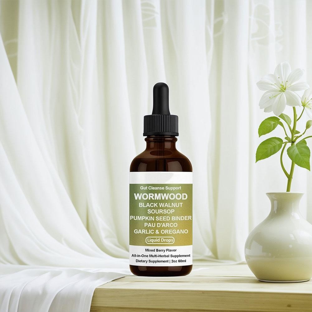 Premium ut Cleanse Liquid Drops – Black Walnut Soursop Pumpkin Seed Bind USN. P