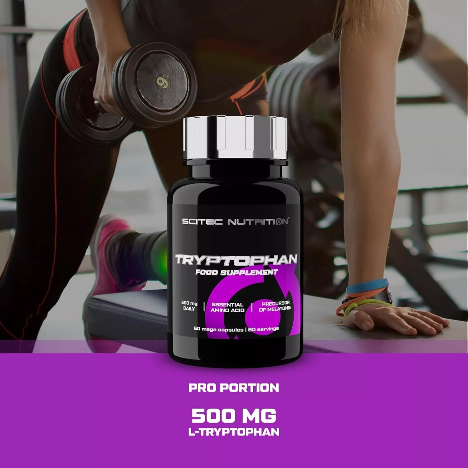 L-Tryptophan 60/180 Caps Supports Relaxation Positive Mood Restful Sleep