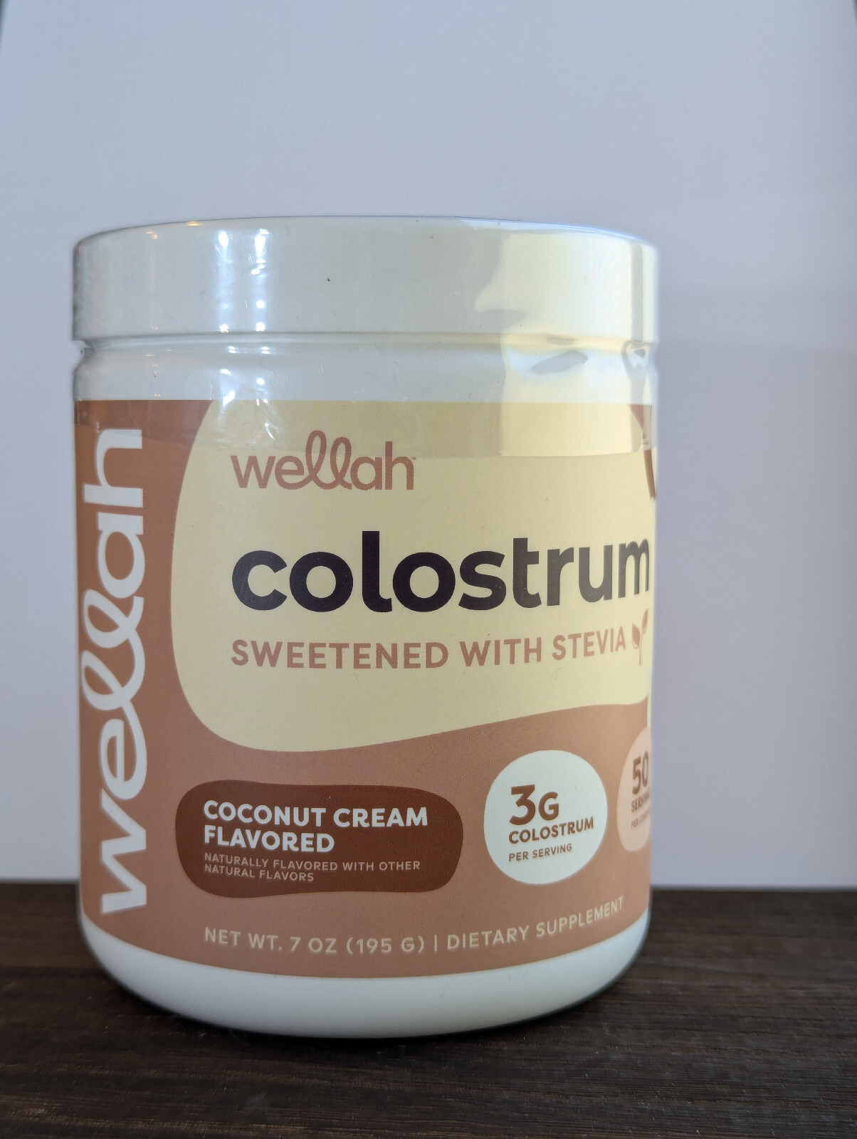 Wellah Colostrum Coconut Cream Flavored (50 Servings) exp 01/28