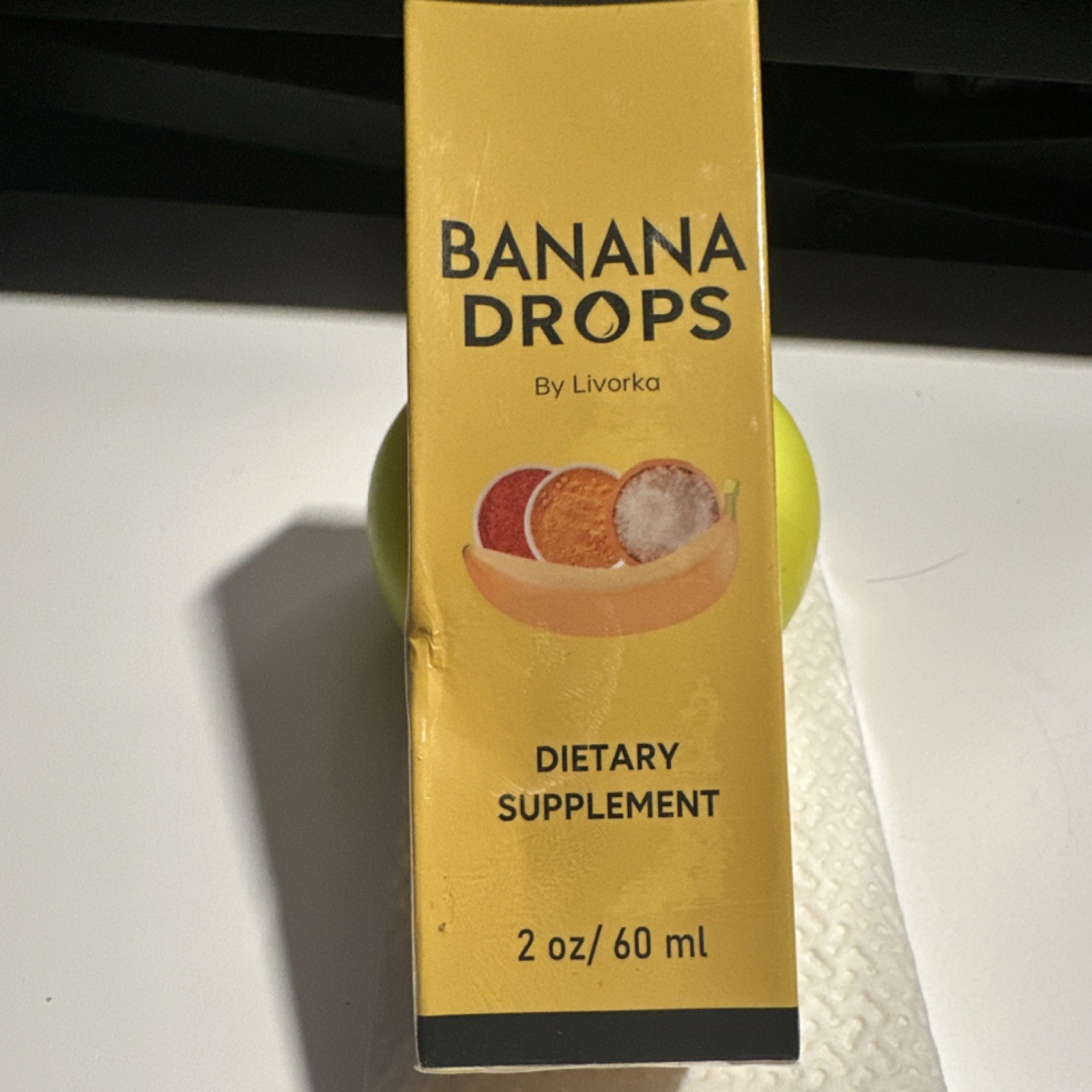 Banana Dietary Supplement Liquid Drops Maca L-Glutamine 2oz 60ml