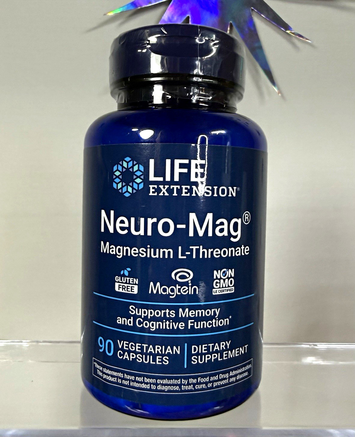 Life Extension Neuro-Mag Magnesium L-Threonate Capsules 90 ct Vegan Non-GMO