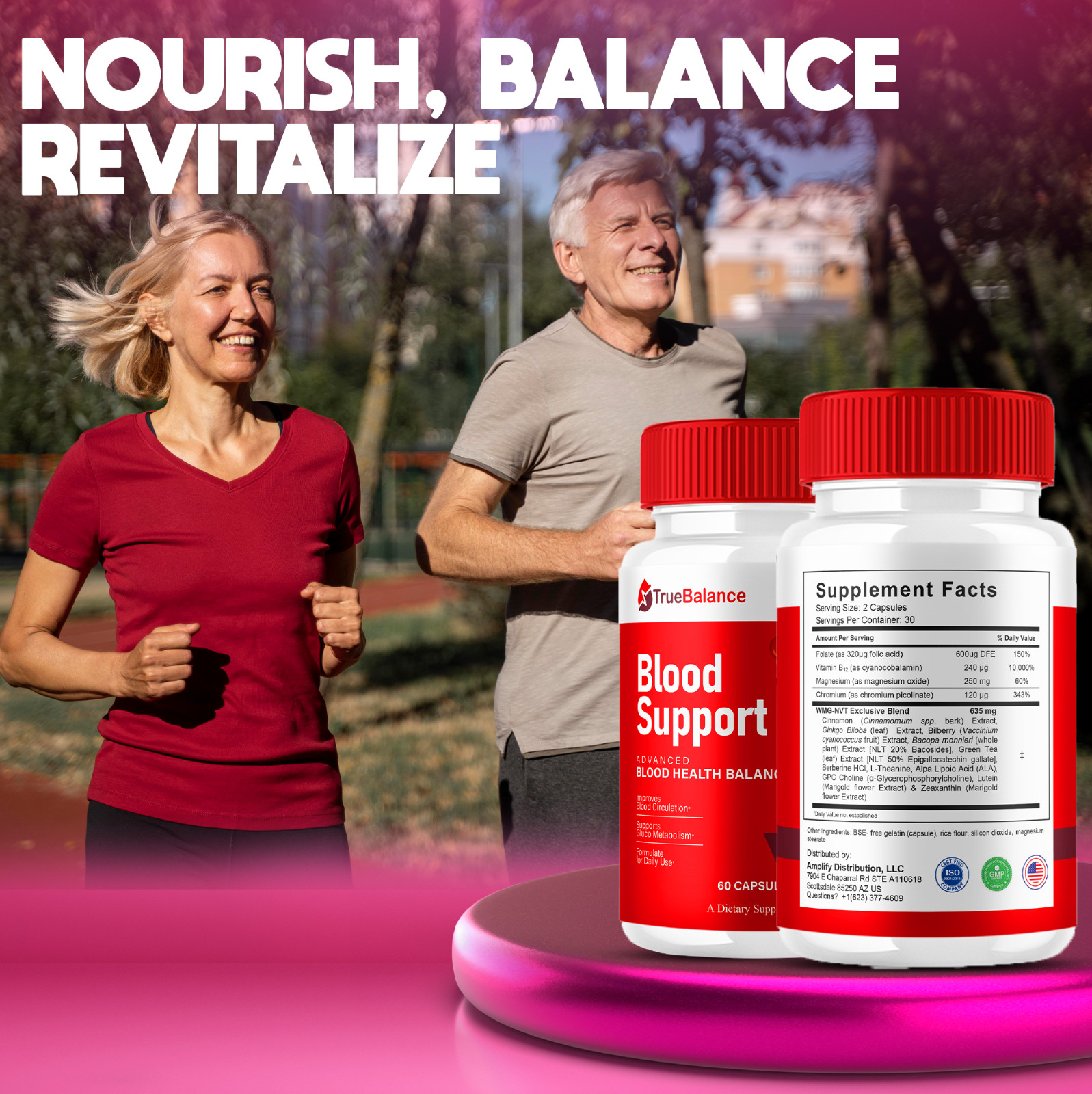 (5 Pack) TrueBalance Blood Support, True Balance Advanced Formula (300 Capsules)
