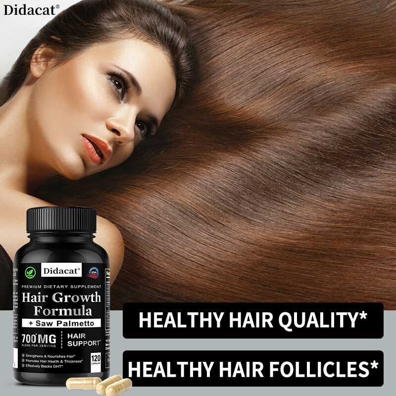 Saw Palmetto DHT Blocker Supplement | Hair Growth Formula | Hair Support