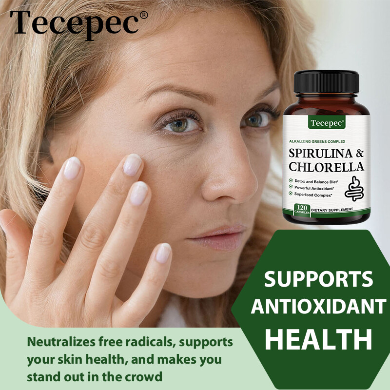 Spirulina Chlorella Capsules – Green Superfoods for Energy and Metabolic Health