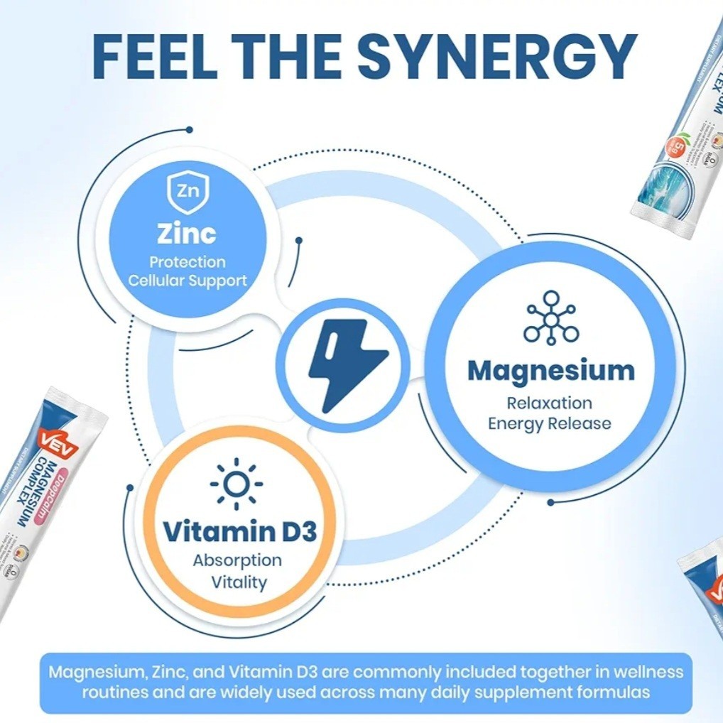 VEV Deep Calm Magnesium Complex Women Drink Powder Supplement Raspberry Lemonade