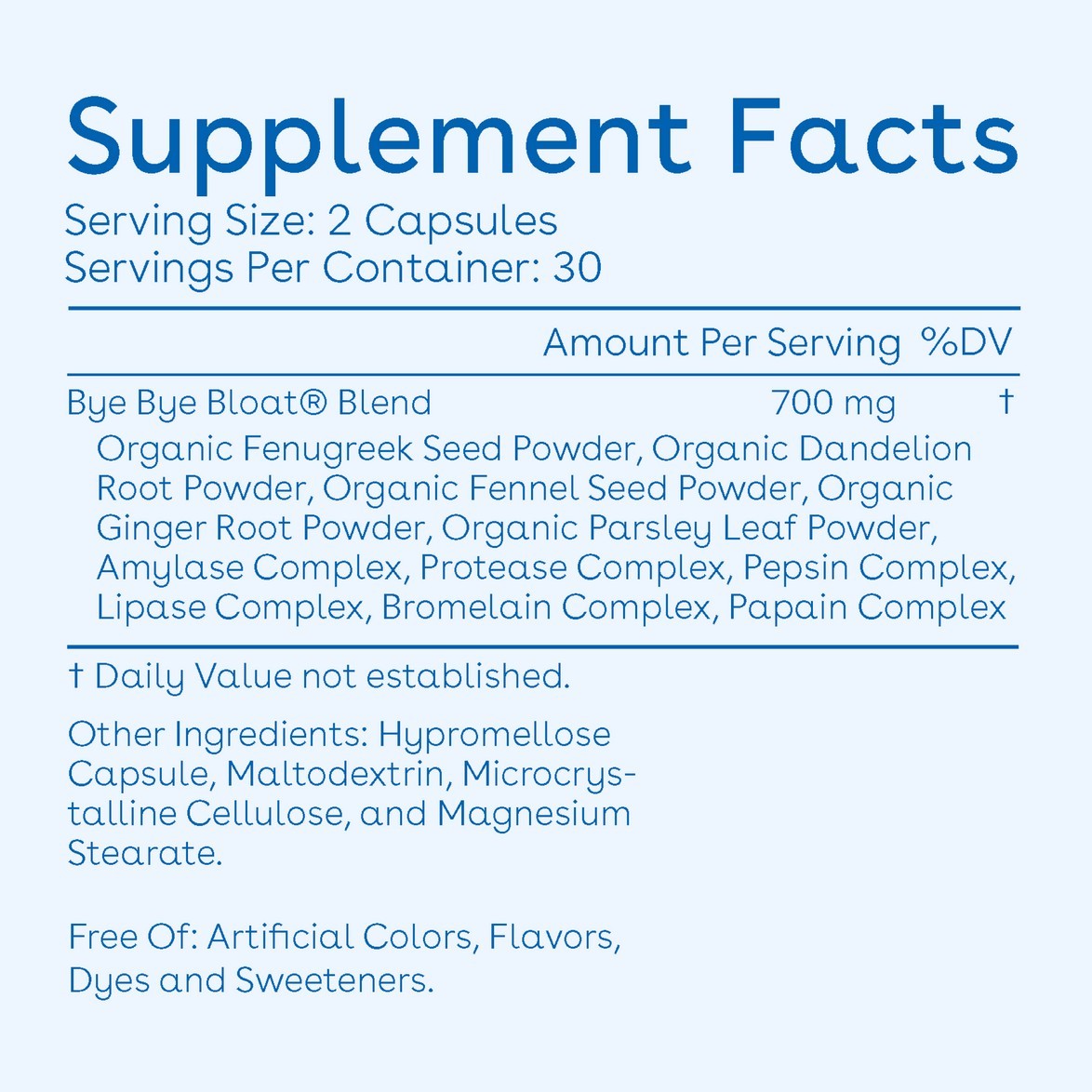 Love Wellness Bye Bye Bloat, 60 Caps (2 SET) Exp 7/27 Previous Packaging