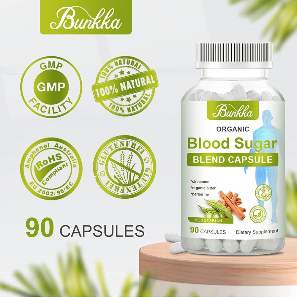 BLOOD SUGAR BLEND SUPPORT 800MG Berberine & Cinnamon 90 Capsules