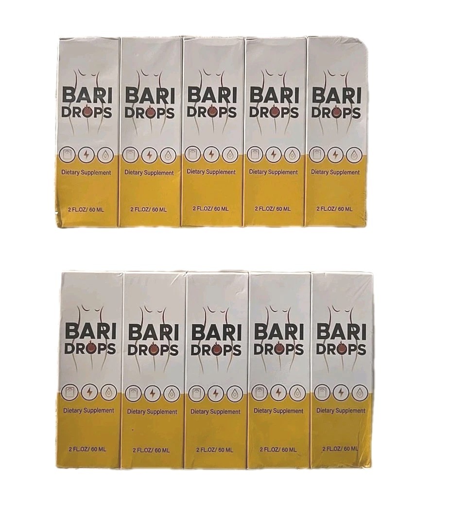 10 pack of Bari Drops NaturalFormula for Fitness Goals and Active Lifestyle Sup