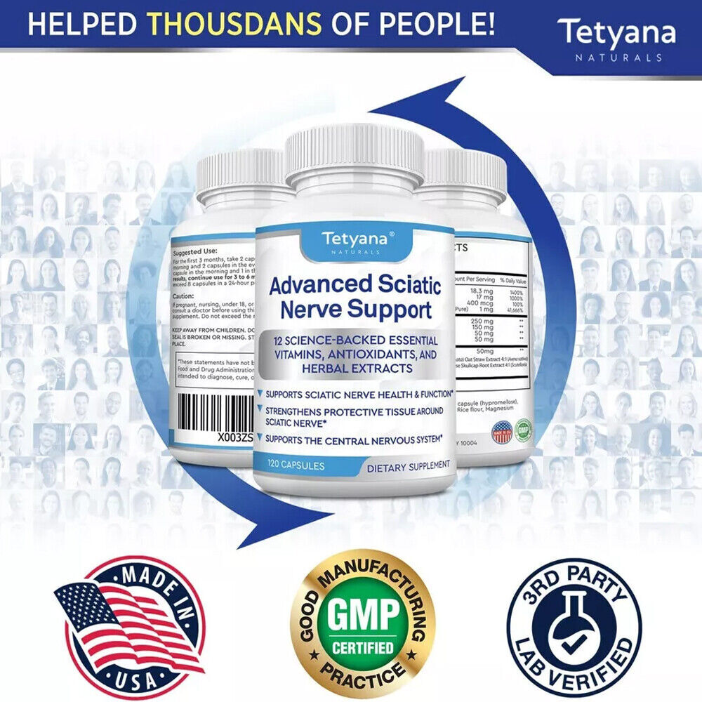 Advanced Sciatic Nerve Support Alpha Lipoic Acid Benfotiamine Nervous System