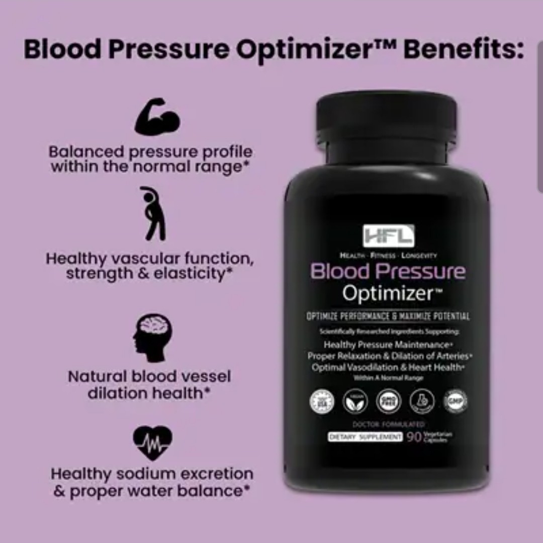 Blood Pressure Optimizer by Dr Sam Robbins 90 Count New Sealed 03/2028