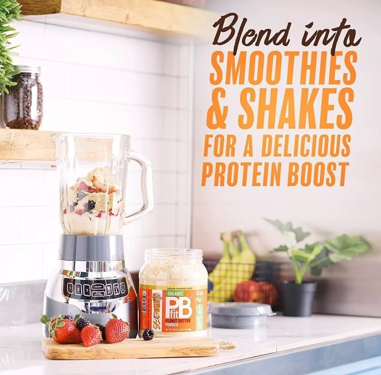 Organic PBFit Peanut Butter Powder Gluten Free Vegan Plant Based Protein 850g
