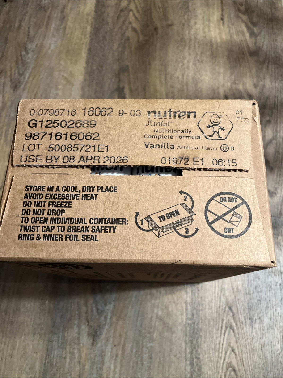 24-Ct Nestle Nutren Junior Tube Feeding Vanilla 250ml Each BB 04/2026