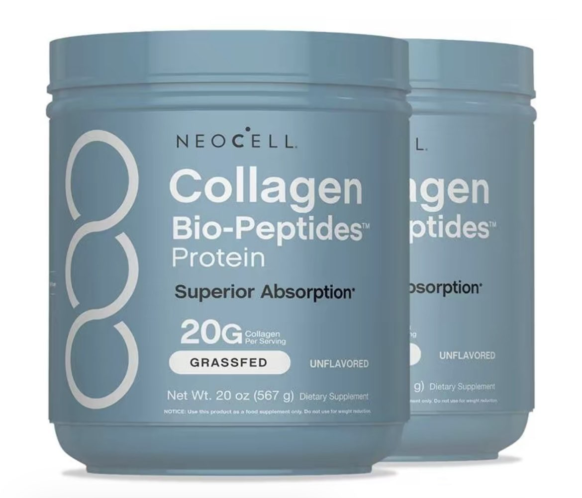 NeoCell Collagen Bio-Peptides Protein Powder Grass Fed Unflavored 20 oz