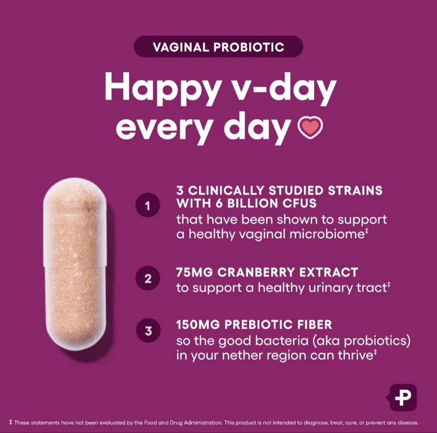 Choice Vaginal Probiotic 30 Caps – pH Balance, Cranberry, 6B CFUs Physician’s