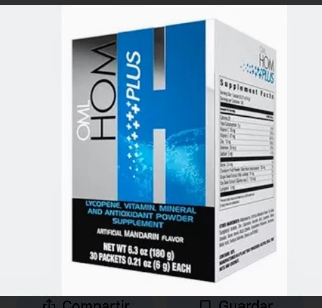 HOM PLUS Omnilife, Vitality And Nutrition For Men with 30 Packets