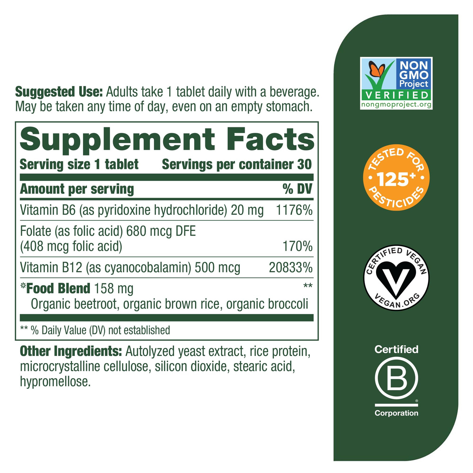 Vegan B12 30 Tablet