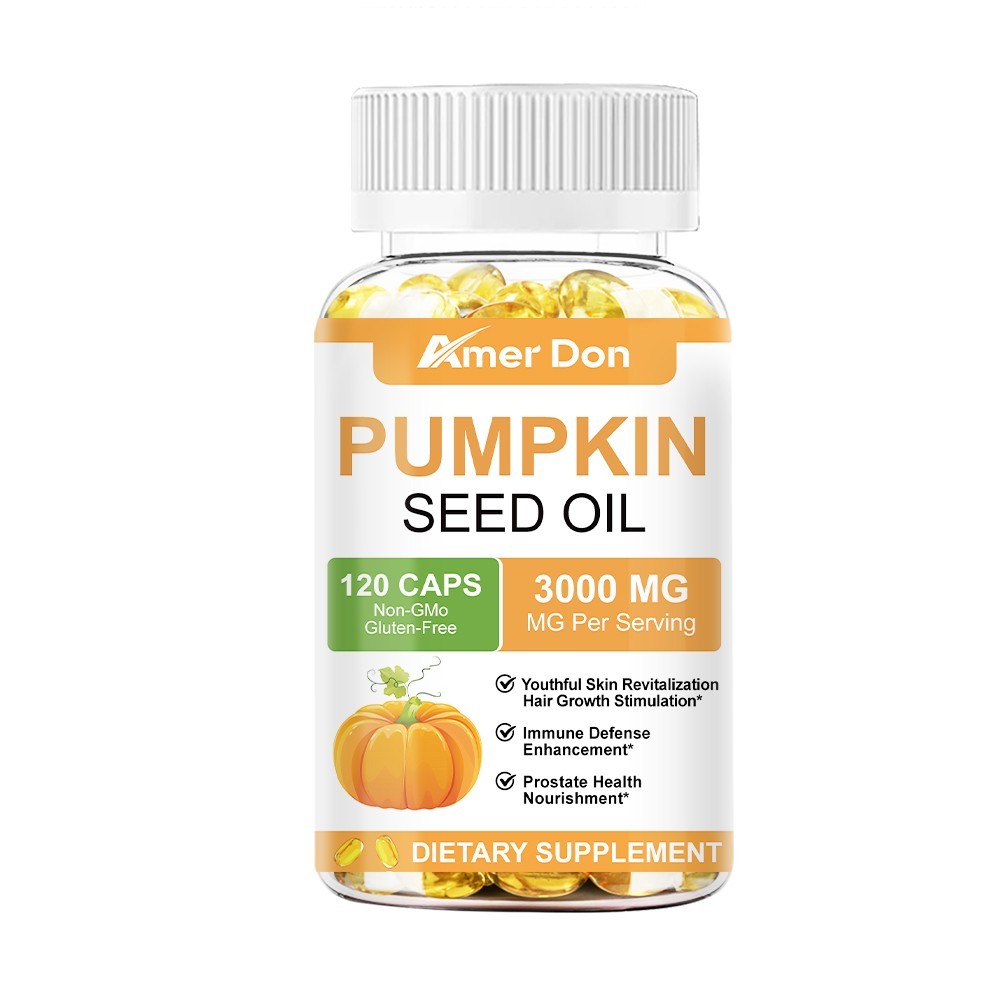 Pumpkin Seed Oil Saw Palmetto 3000mg Softgels Cold Press Virgin Oil Phytosterols