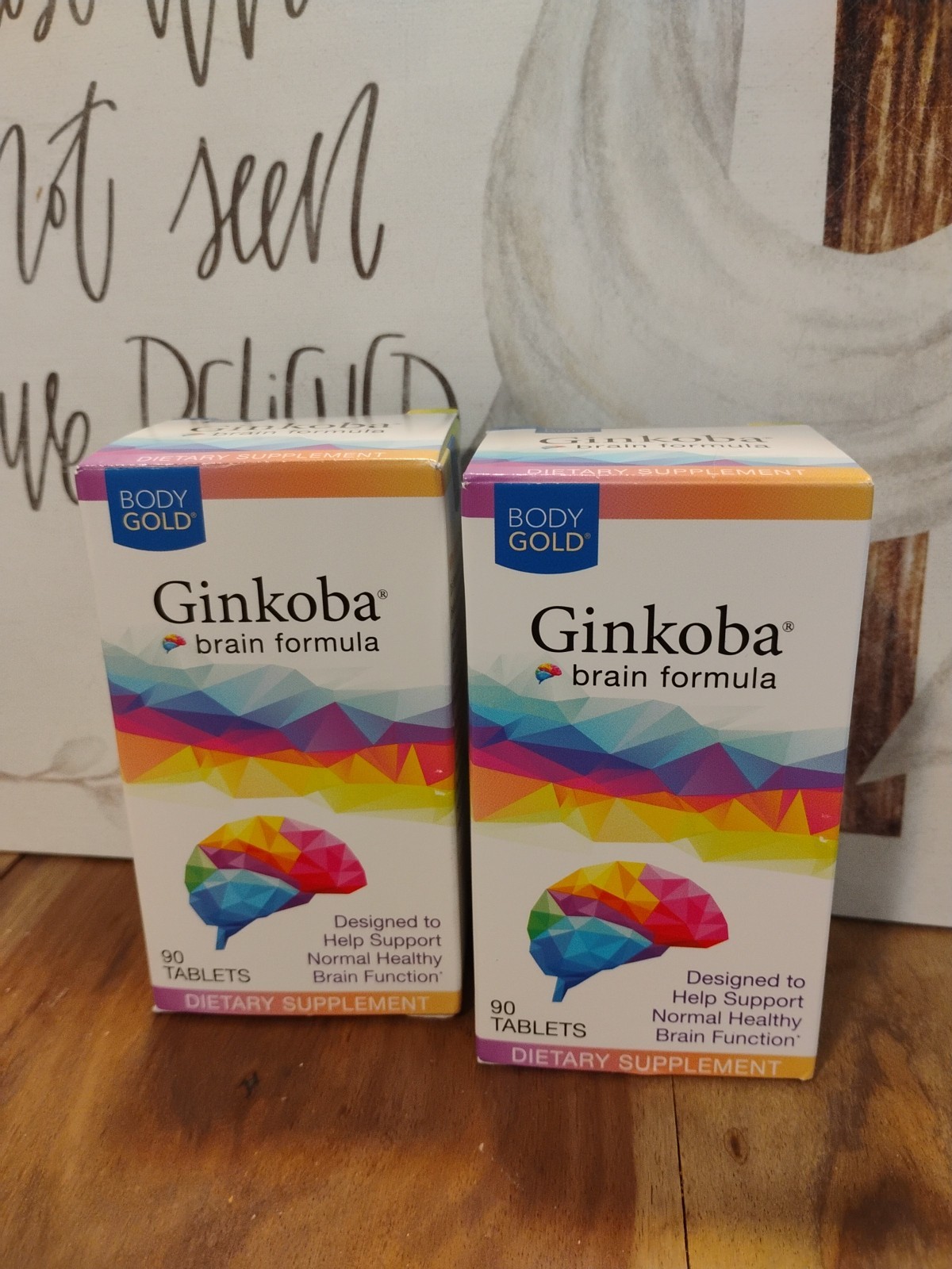 Ginkoba Brain Formula. Dietary Supplement. 90 Tablets (2 Pack) 10/26