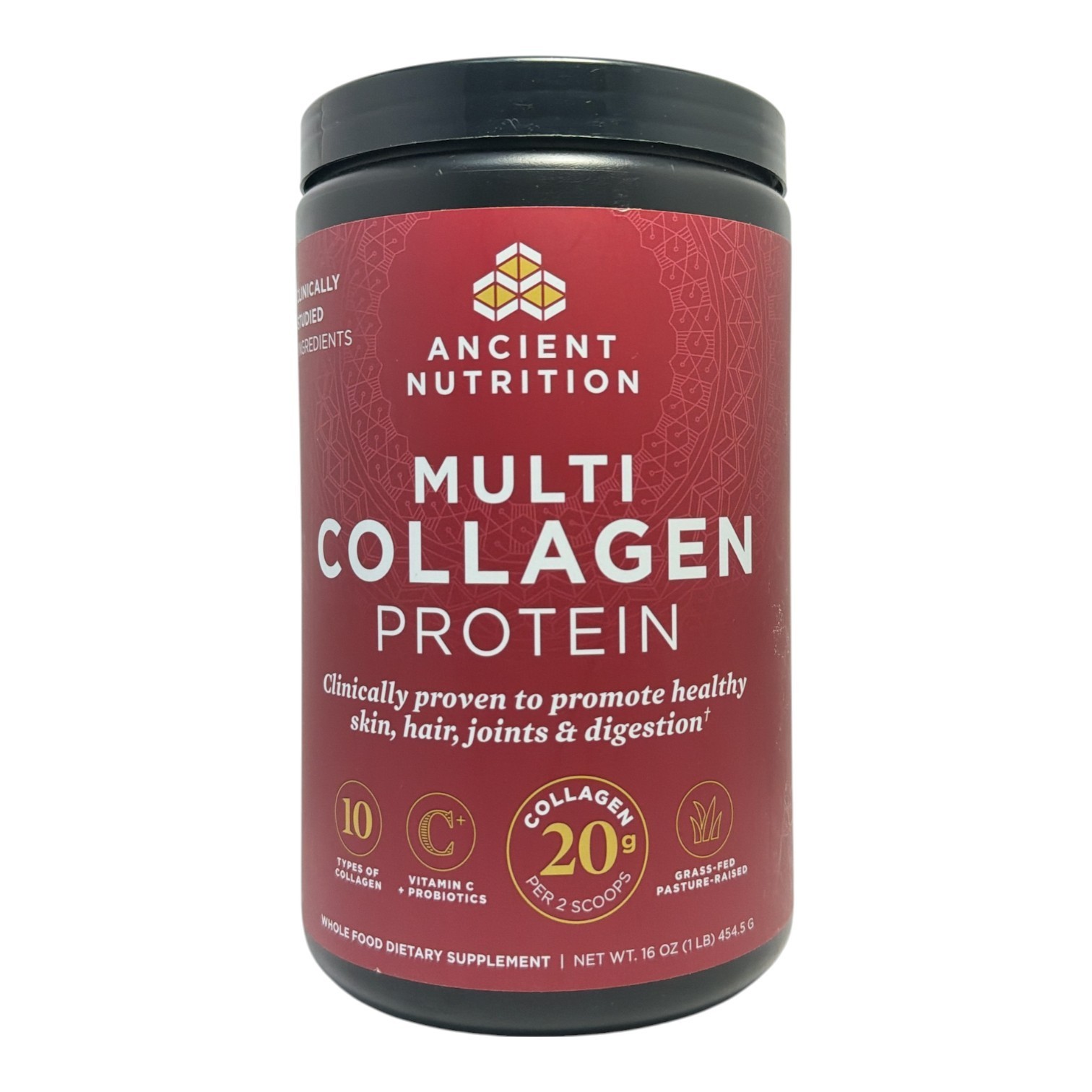 *Ancient Nutrition Multi Collagen Protein Whole Food Dietary Supplement 16oz.