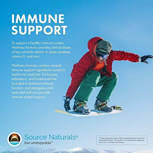 Source Naturals Wellness Formula Immune Support Supplement – 60 Capsules