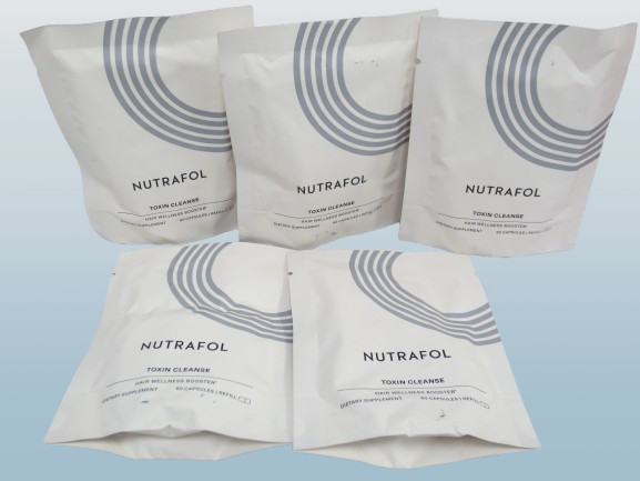 Nutra～ Toxin Cleanse Hair Wellness Booster 60ct refill exp 2027 Lot of 5