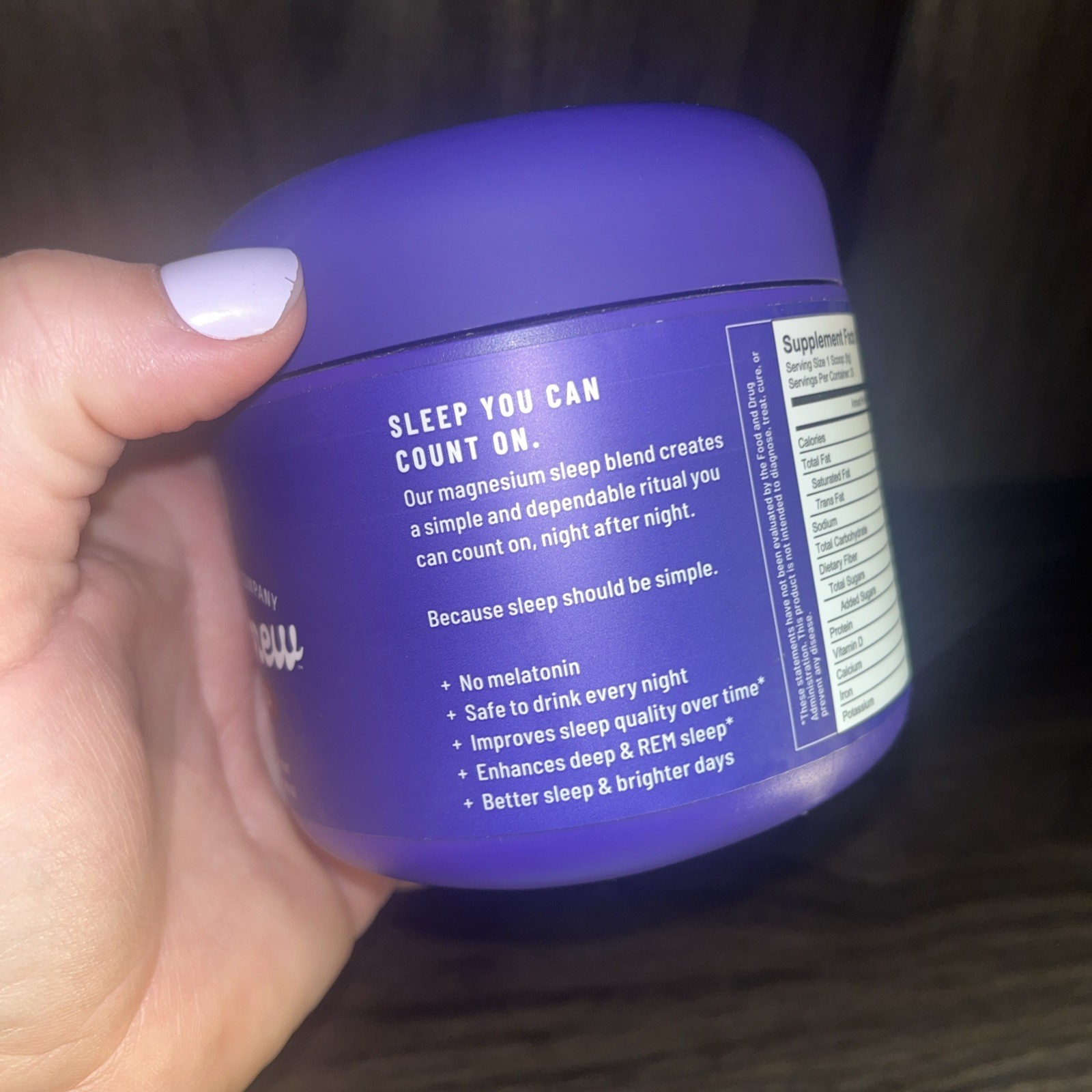 The Sleep Treat Company Hot Cocoa Magnesium Sleep Support Powder 6.7 oz