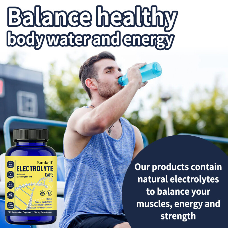 Electrolyte Caps | Vegetarian | Non-GMO, and Gluten Free Hydration Supplement