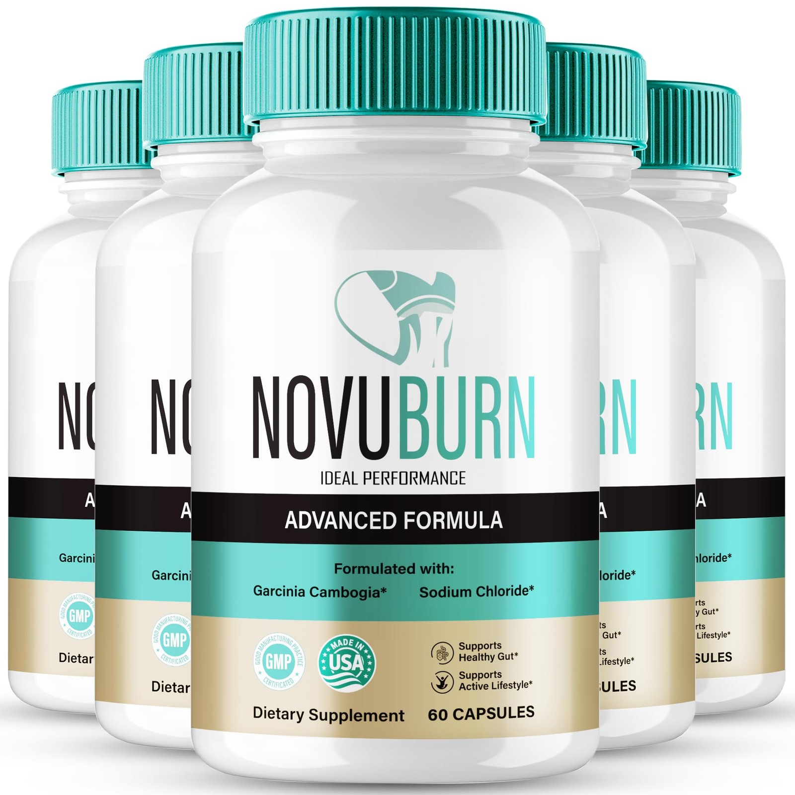 Novuburn Weight Management Metabolic Health Supplement – 300 Capsules (5 Pack)