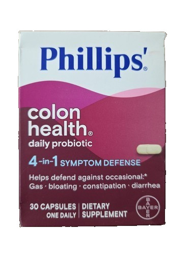 Phillips Colon Health Daily Probiotic Dietary Supplement 30ct Exp 03/2026+